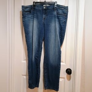 Women's Torrid Dark To Light Wash Stretchy Denim Jeans Size 24